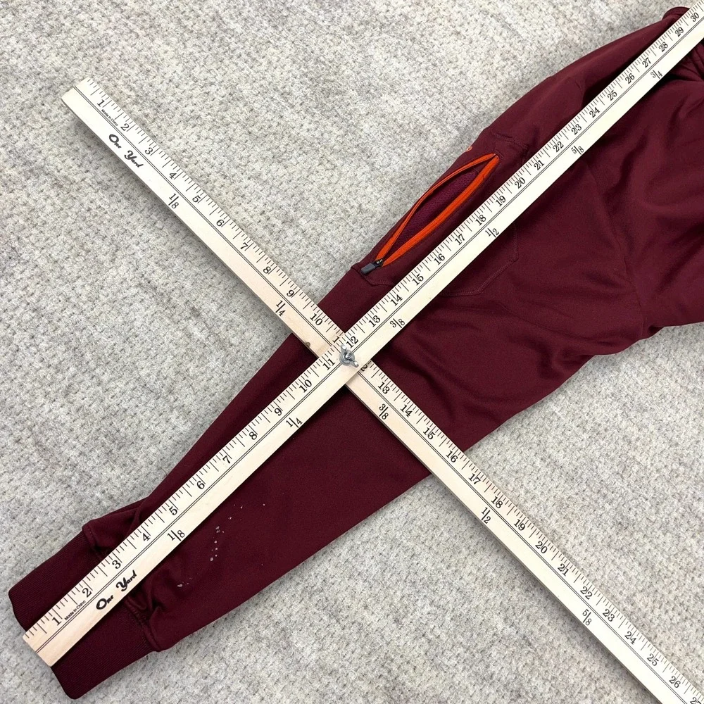 Virginia Tech Hokies Jacket Men Large Nike Dri Fit Track Suit Warm Up Maroon * - Picture 12 of 13